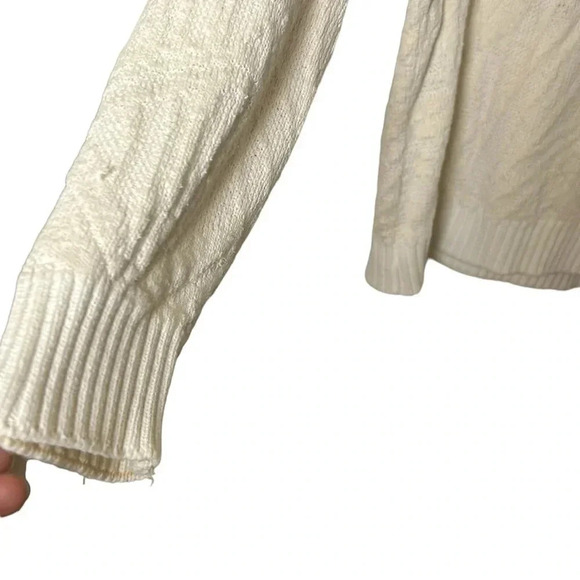 Cotton knit  chunky Sweater,men Small,Textured,ribbed,thick crew neck,Canada,vtg - Picture 4 of 11